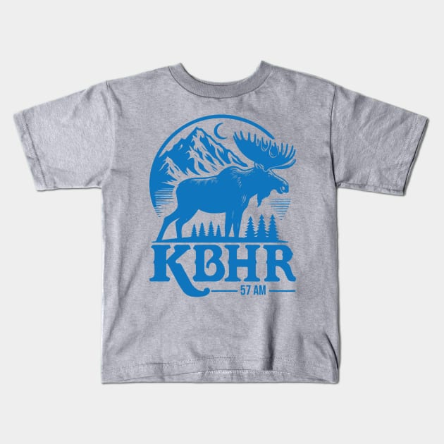 KBHR 57 AM /\/\/ Northern Exposure Radio Station Kids T-Shirt by Trendsdk